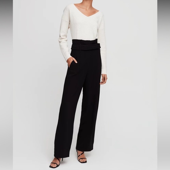 Aritzia Babaton Jermaine Pants Made with Japanese Fabric in Black Size 4 - Picture 14 of 16